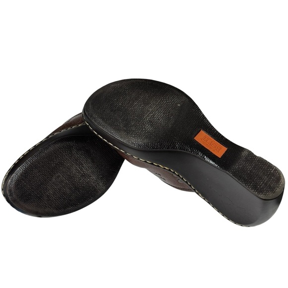 Born Women's Brown Leather Mules - Picture 7 of 8